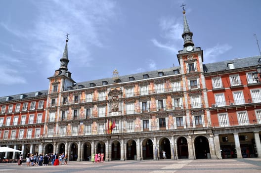 Casa de la Panaderia on Plaza Mayor in Madrid, Spain