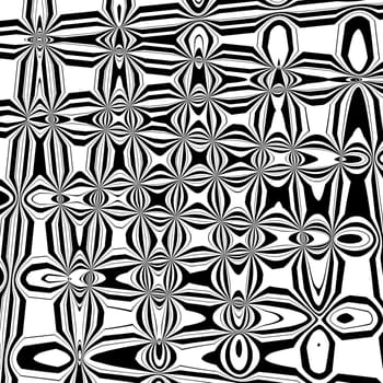 Black and white optical illusion abstract background