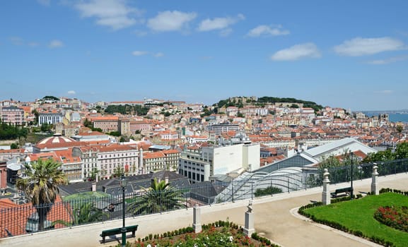View over Lisbon in Portugal