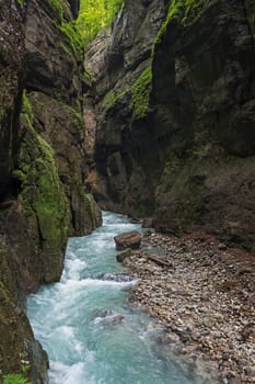 The Partnach Gorge in Upper Bavaria