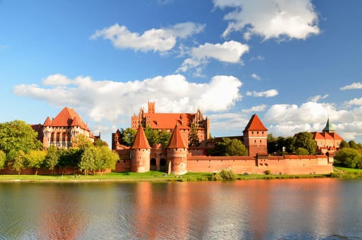 Malbork castle in Pomerania region, Poland
