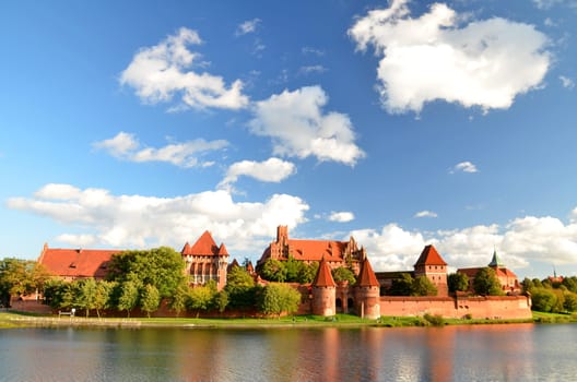 Malbork castle in Pomerania region, Poland