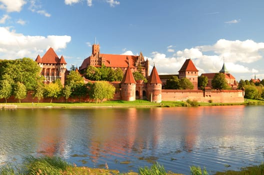 Malbork castle in Pomerania region, Poland