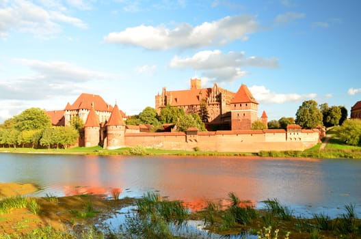 Malbork castle in Pomerania region, Poland