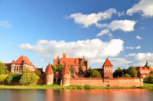 Malbork castle in Pomerania region, Poland