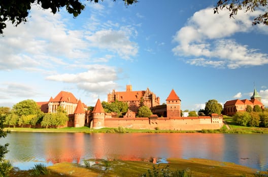 Malbork castle in Pomerania region, Poland
