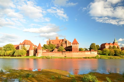 Malbork castle in Pomerania region, Poland