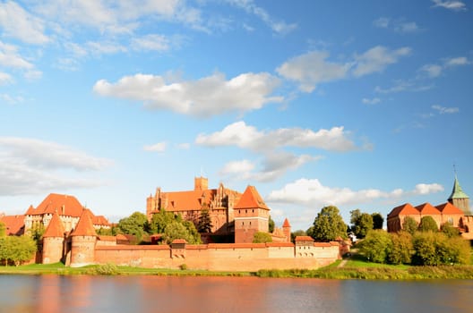 Malbork castle in Pomerania region, Poland