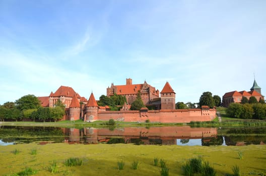Malbork castle in Pomerania region, Poland