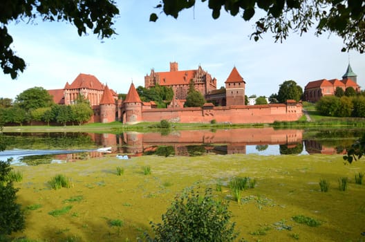 Malbork castle in Pomerania region, Poland