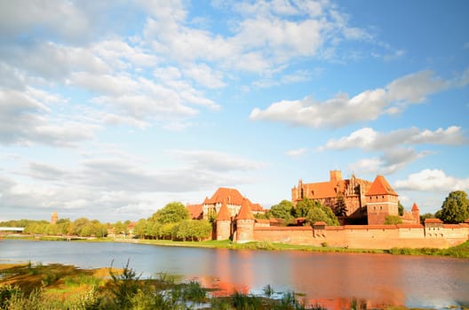 Malbork castle in Pomerania region, Poland