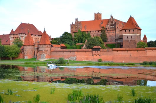 Malbork castle in Pomerania region, Poland