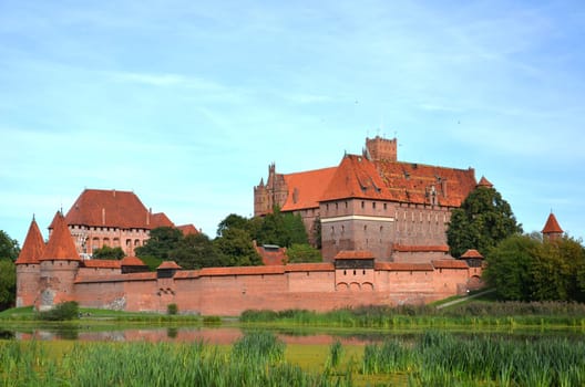 Malbork castle in Pomerania region, Poland