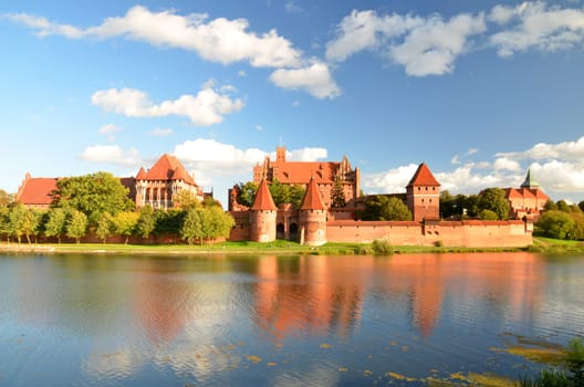 Malbork castle in Pomerania region, Poland