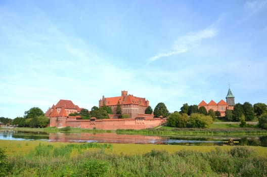 Malbork castle in Pomerania region, Poland