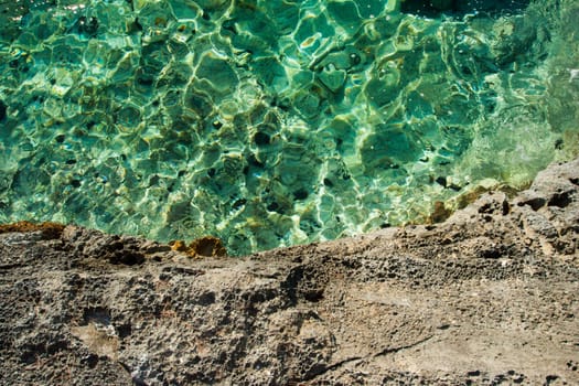 beautiful rocky beach in croatia