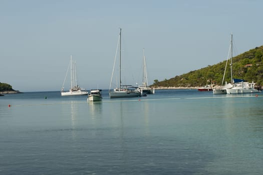 Yacht on the beach