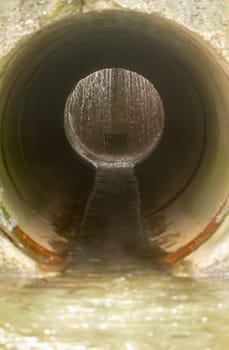 water drainage channel on black hole