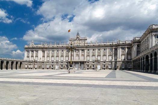 Royal Palace Madrid. Real Madrid palace called Palacio de Oriente
