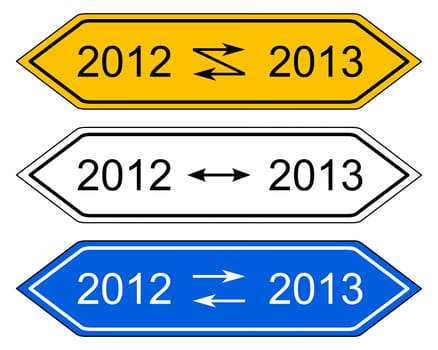 Signpost New Year's Eve
