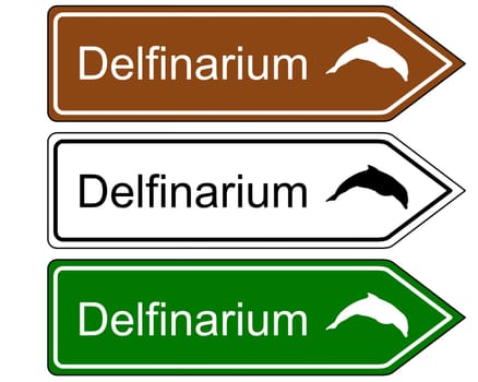 Signpost Dolphinarium