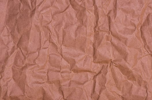 Crumpled brown wrapping paper