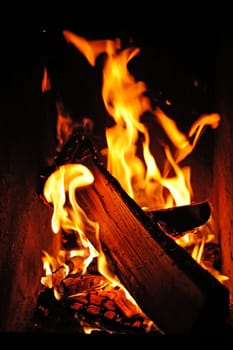 open fire
