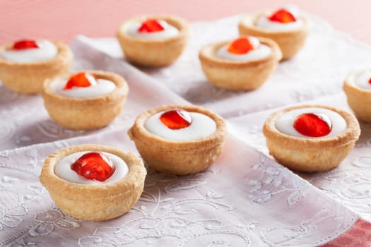 Sweet bakewell pastry treats