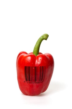 Peppers with barcode
