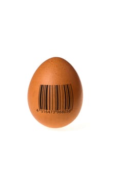 Egg with barcode