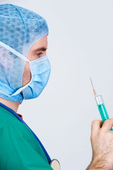 doctor with injection
