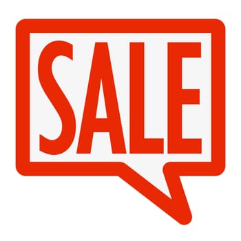 Speech bubble with SALE