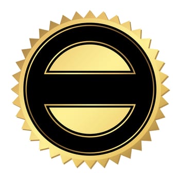 Certificate gold-black