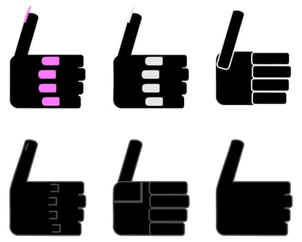 Hand signals Thumbs up