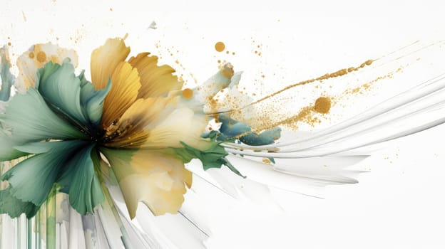 Watercolor abstract design for background of wedding or buzzy social media banner generative AI