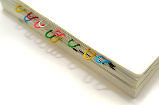 trombones of office of all the colors for the location of the documents