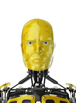 Cyborg Face - Yellow