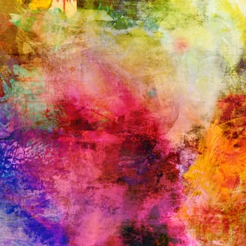 Abstract Painting Textures Collaged