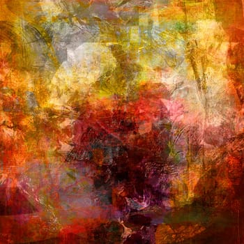 Abstract Painting Textures Collaged