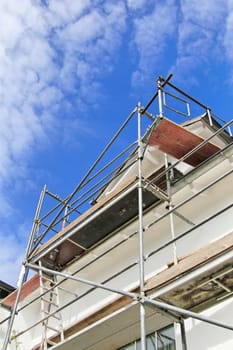 Scaffolding up to the sky