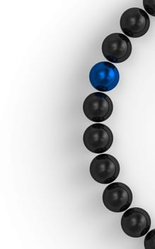 blue and black - 3D ball focus 9