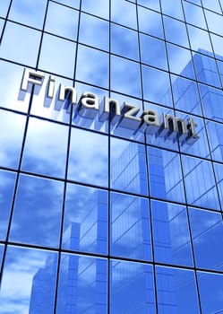 Blue façade - Tax Office 2