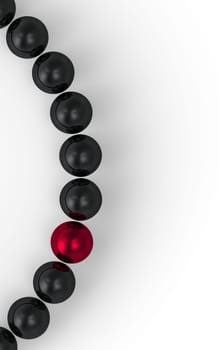 Bullet Sequence Top View - Red Black