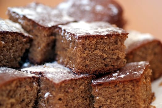 Pile of home made cakes