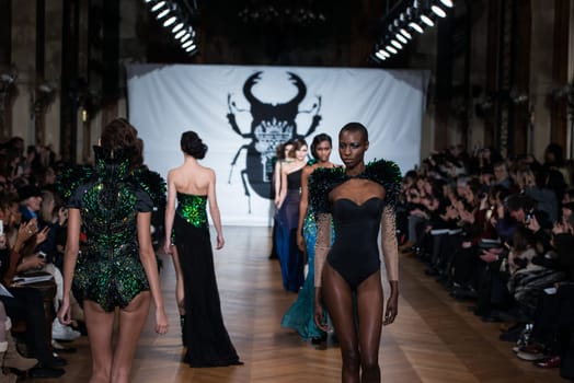 PARIS - JANUARY 23, 2013 : on aura tout vu spring summer 2013 fashion show at Paris fashion week January 23, 2013 in Paris ,France