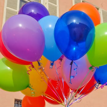 Inflatable air balloons filled with gas or air