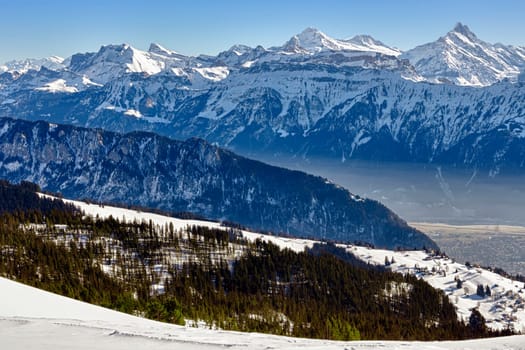 Panorama from the Niederhorn
