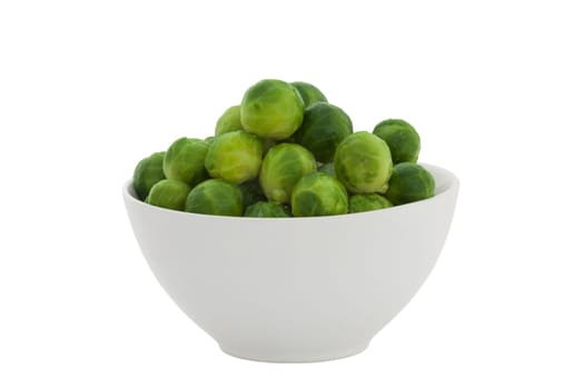 Fresh brussels sprout in a bowl