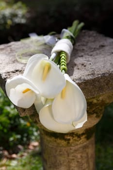 Bridal bouquet lilies