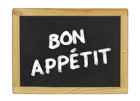 Bon Appetit on a slate
